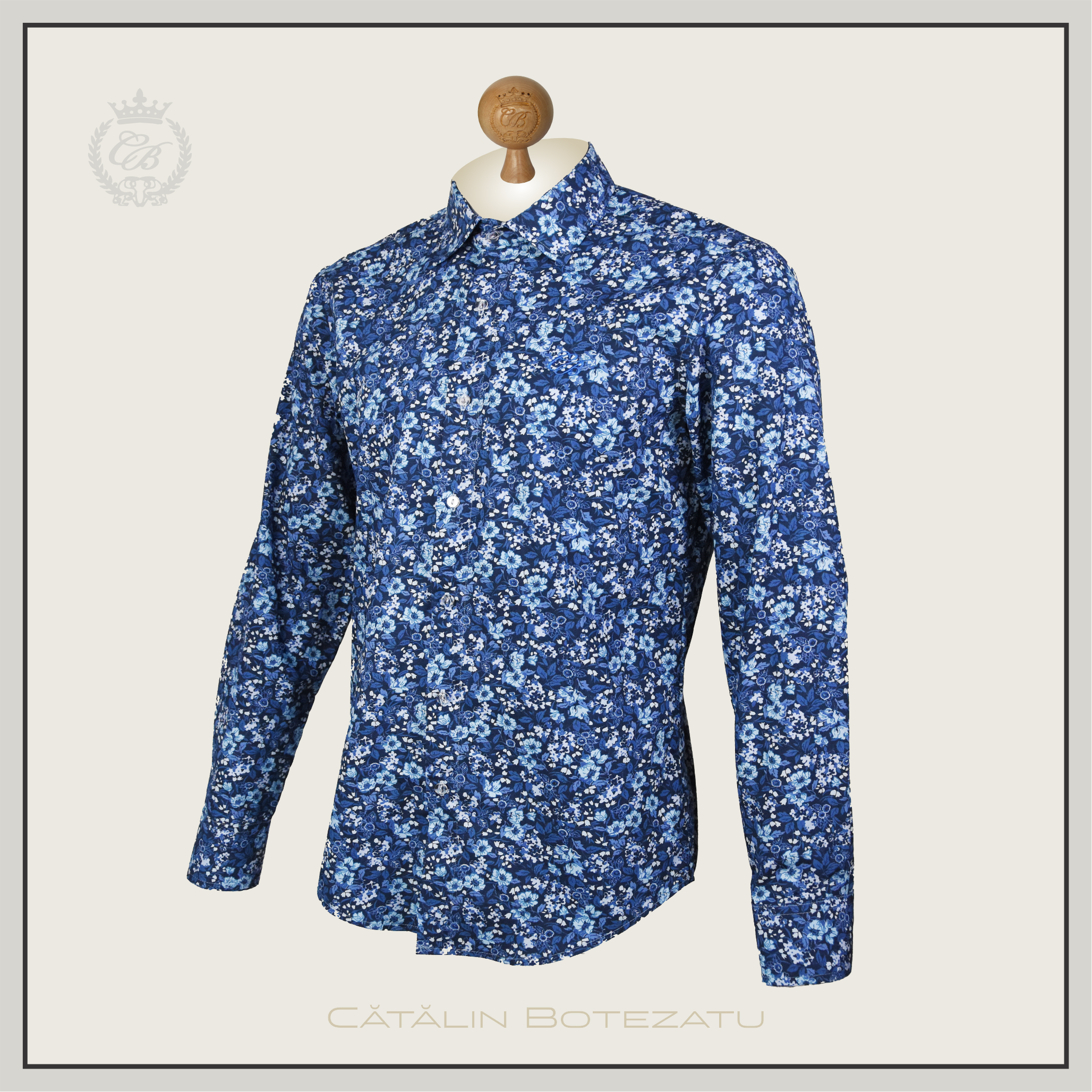 Floral Symphony - cămașă slim fit Cătălin Botezatu