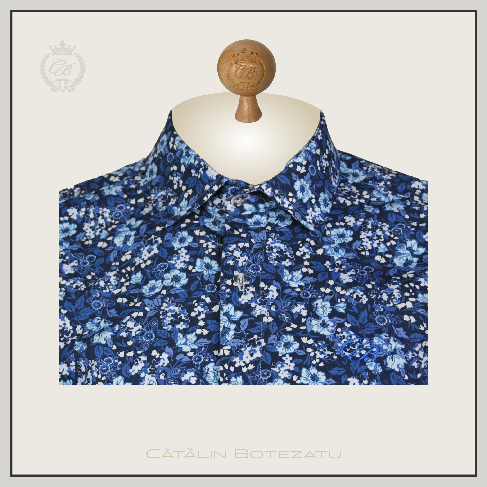 Floral Symphony - cămașă slim fit Cătălin Botezatu