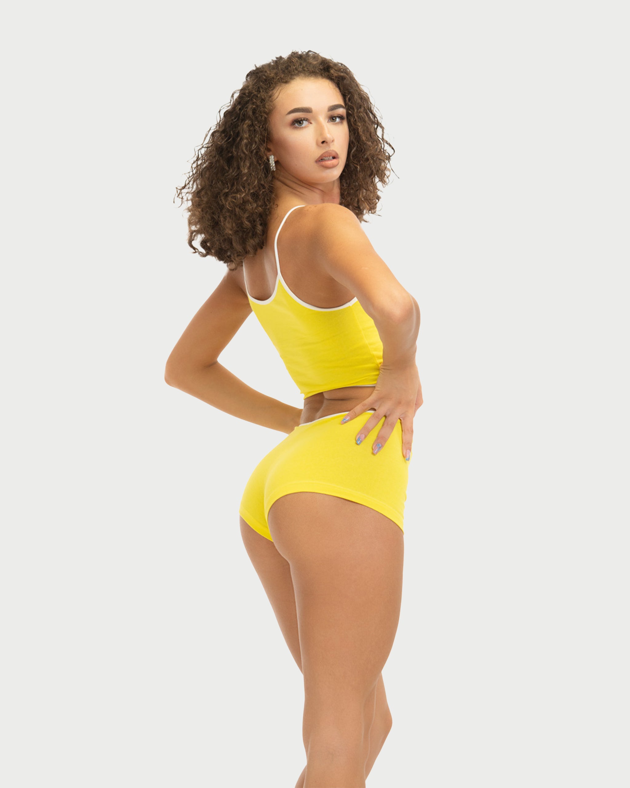 YELLOW BUSTIERE - BUSTIERA FEMEI