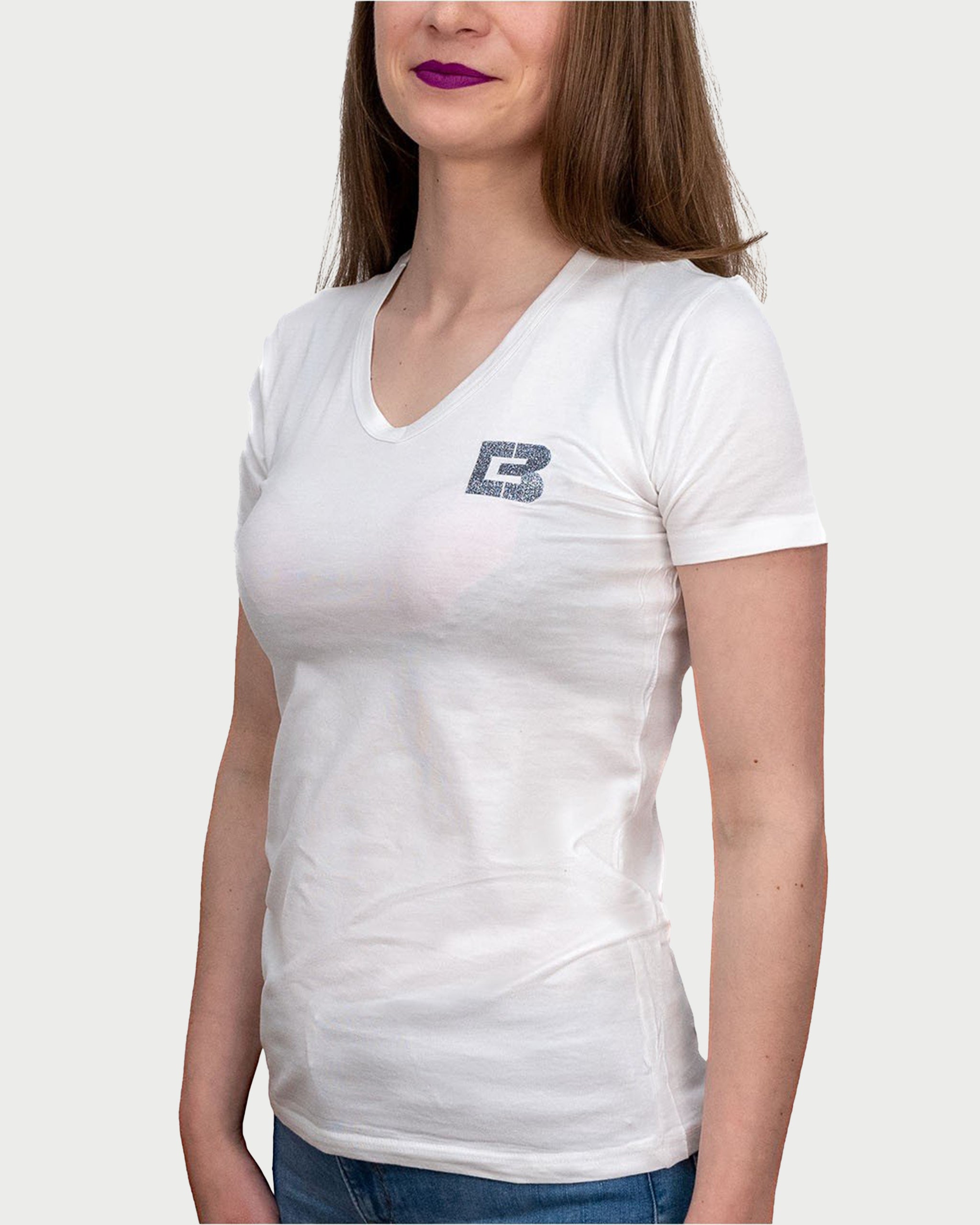 WHITE SENSATION - tricou minimalist pentru femei