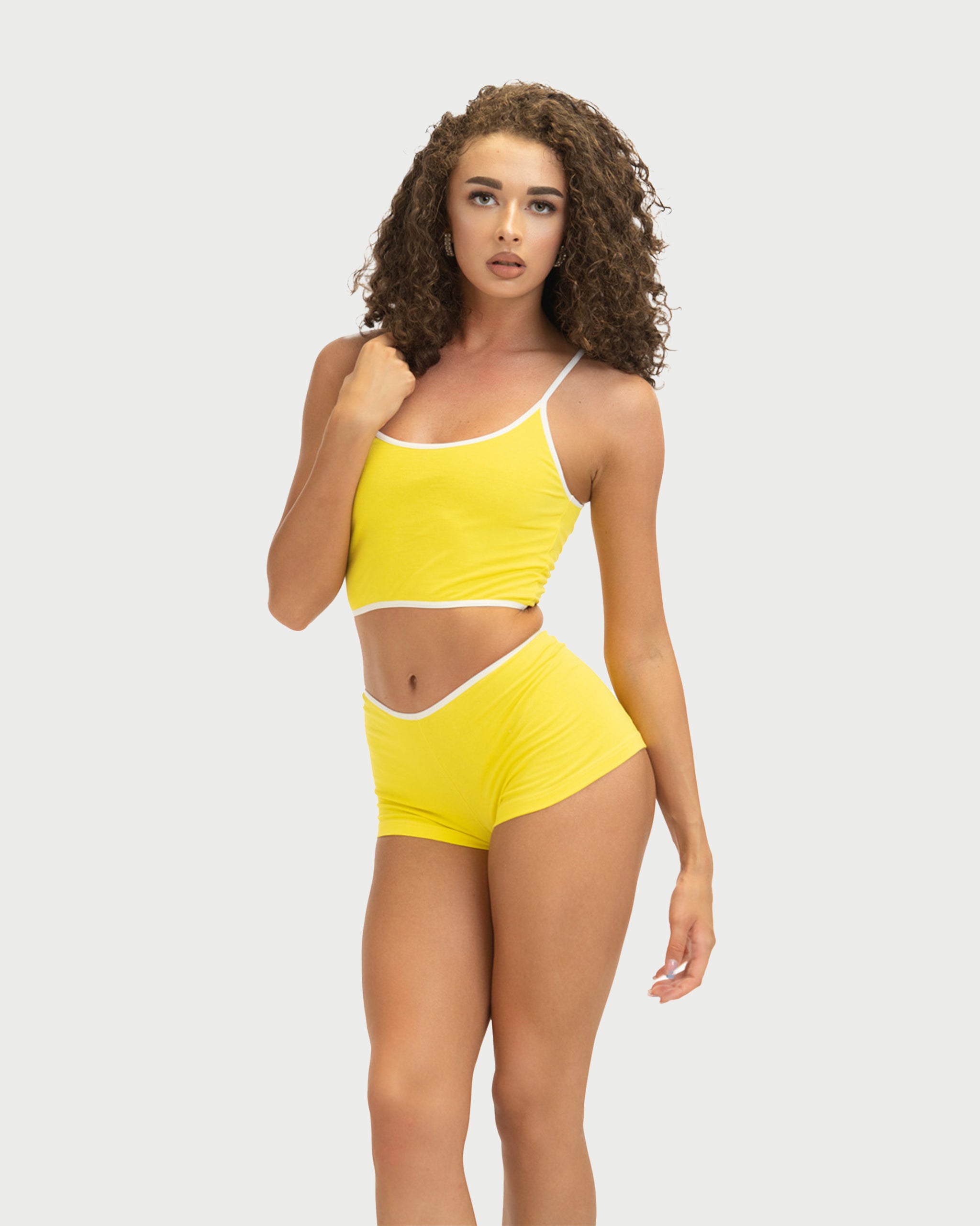YELLOW BUSTIERE - BUSTIERA FEMEI