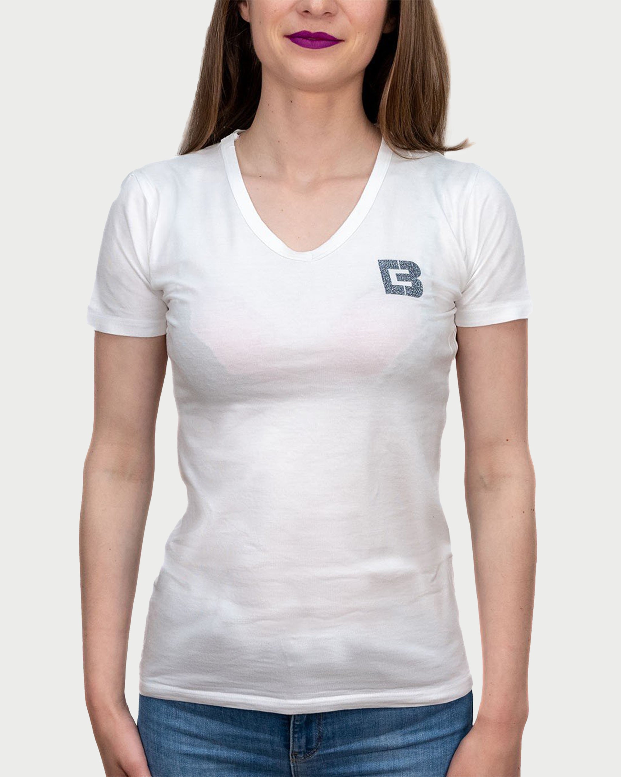 WHITE SENSATION - tricou minimalist pentru femei