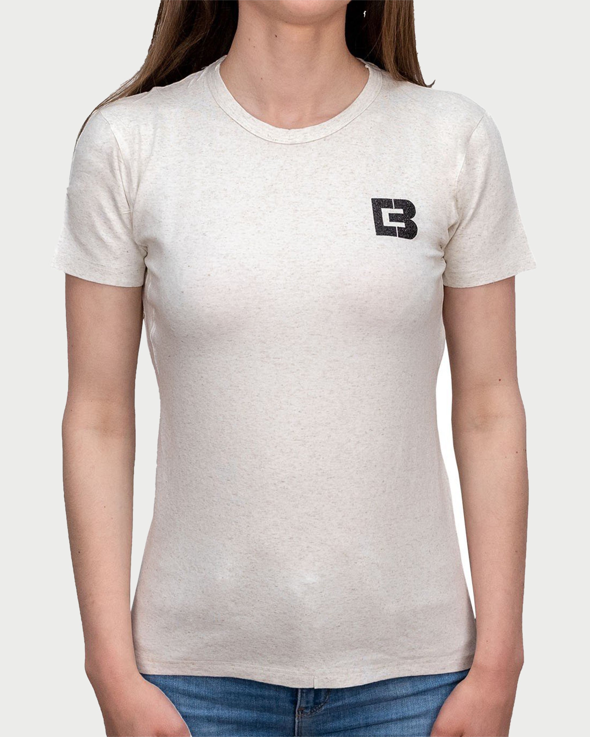MINIMAL CREAM - tricou minimalist pentru femei