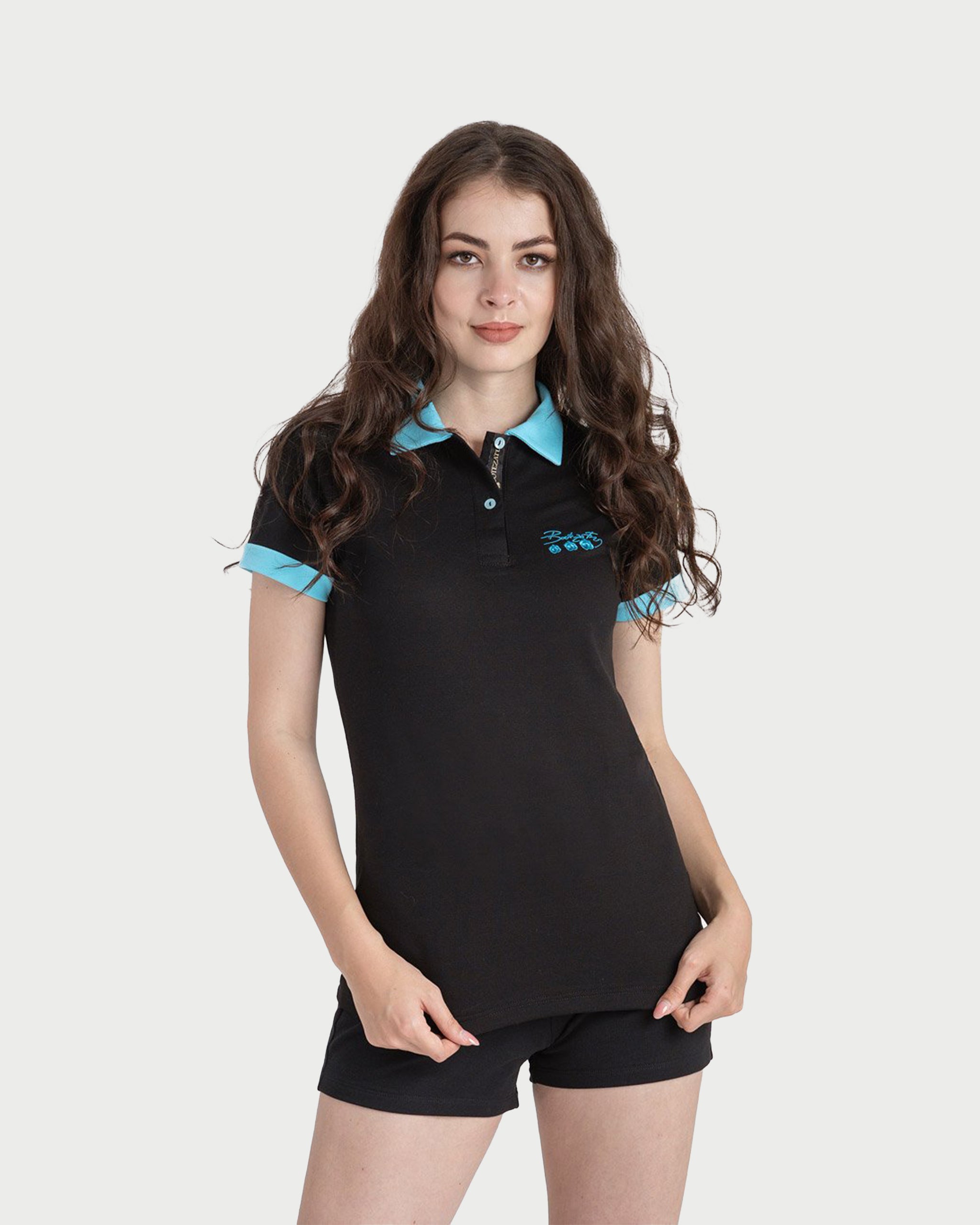 BLACK FEATHER - tricou polo din bumbac premium