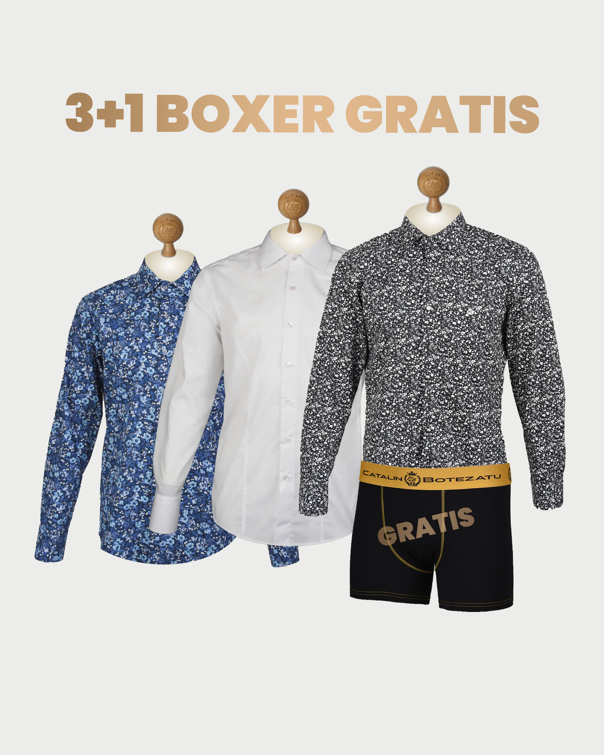 THE URBAN PACK 3 CĂMĂȘI + 1 BOXER GRATIS SI TRANSPORT GRATUIT