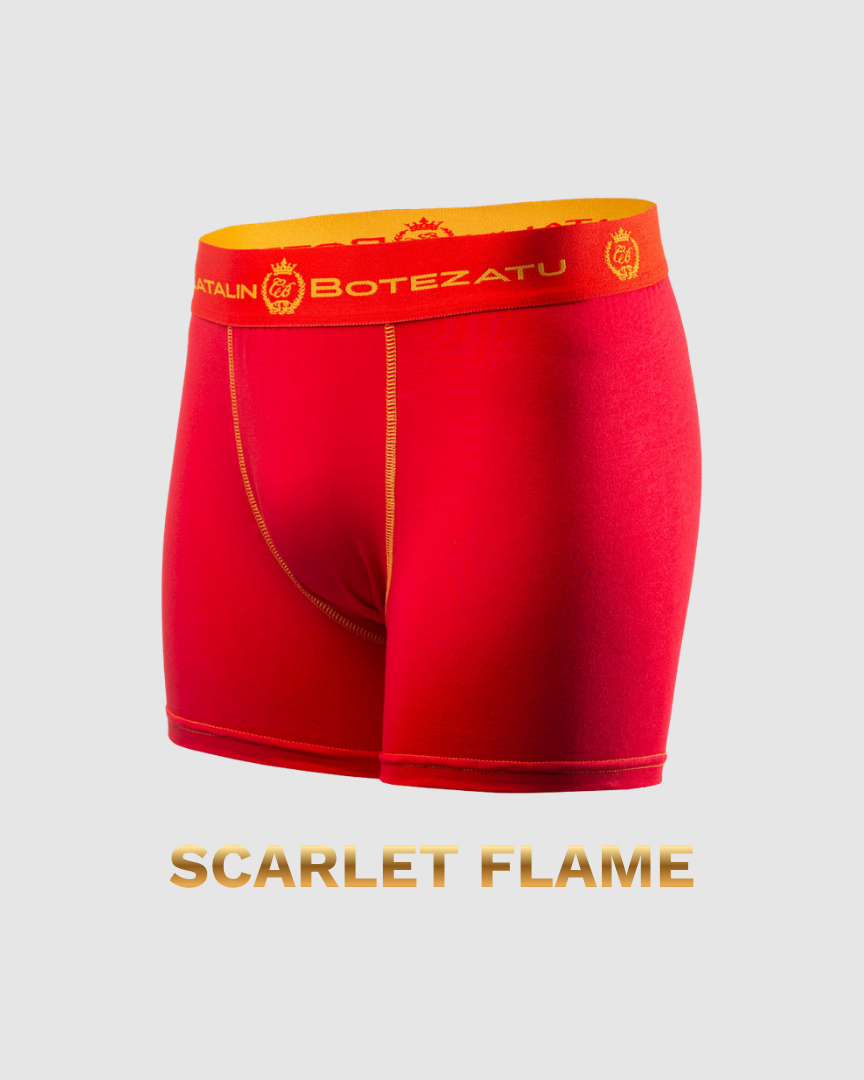 SCARLET FLAME - boxeri barbati din bumbac premium