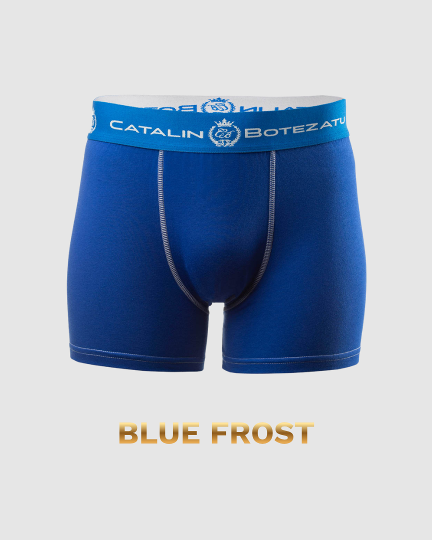 BLUE FROST - boxeri barbati din bumbac premium