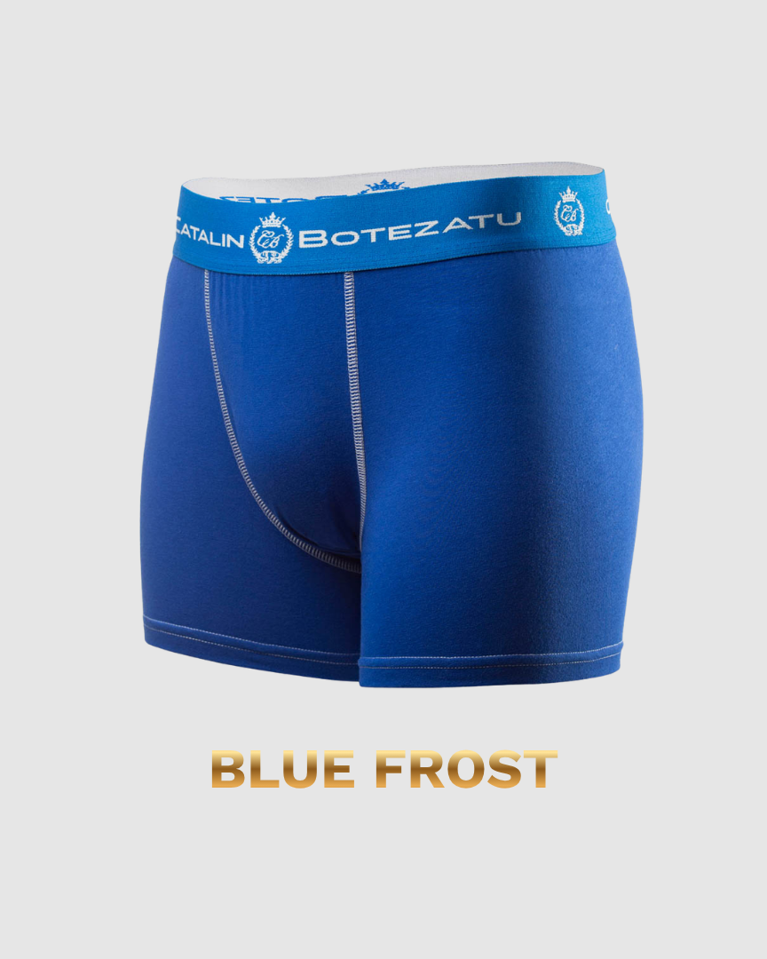 BLUE FROST - boxeri barbati din bumbac premium