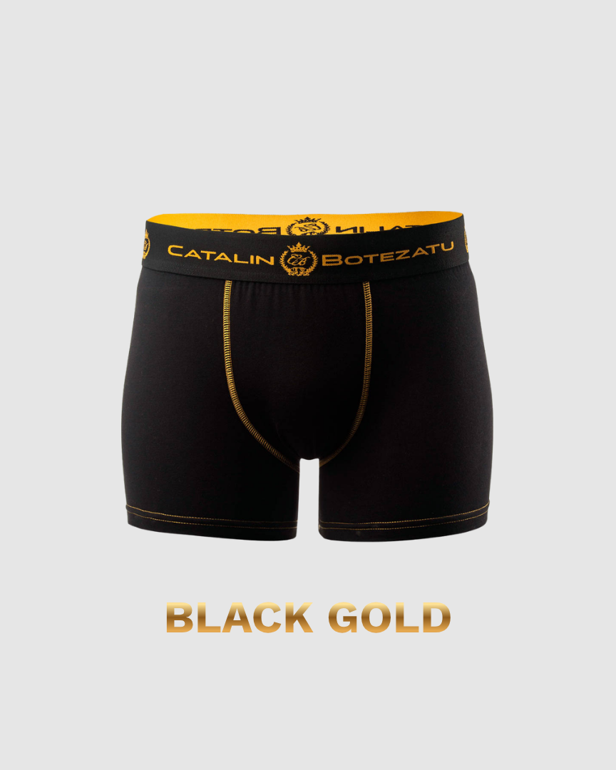 BLACK GOLD - boxeri barbati din bumbac premium