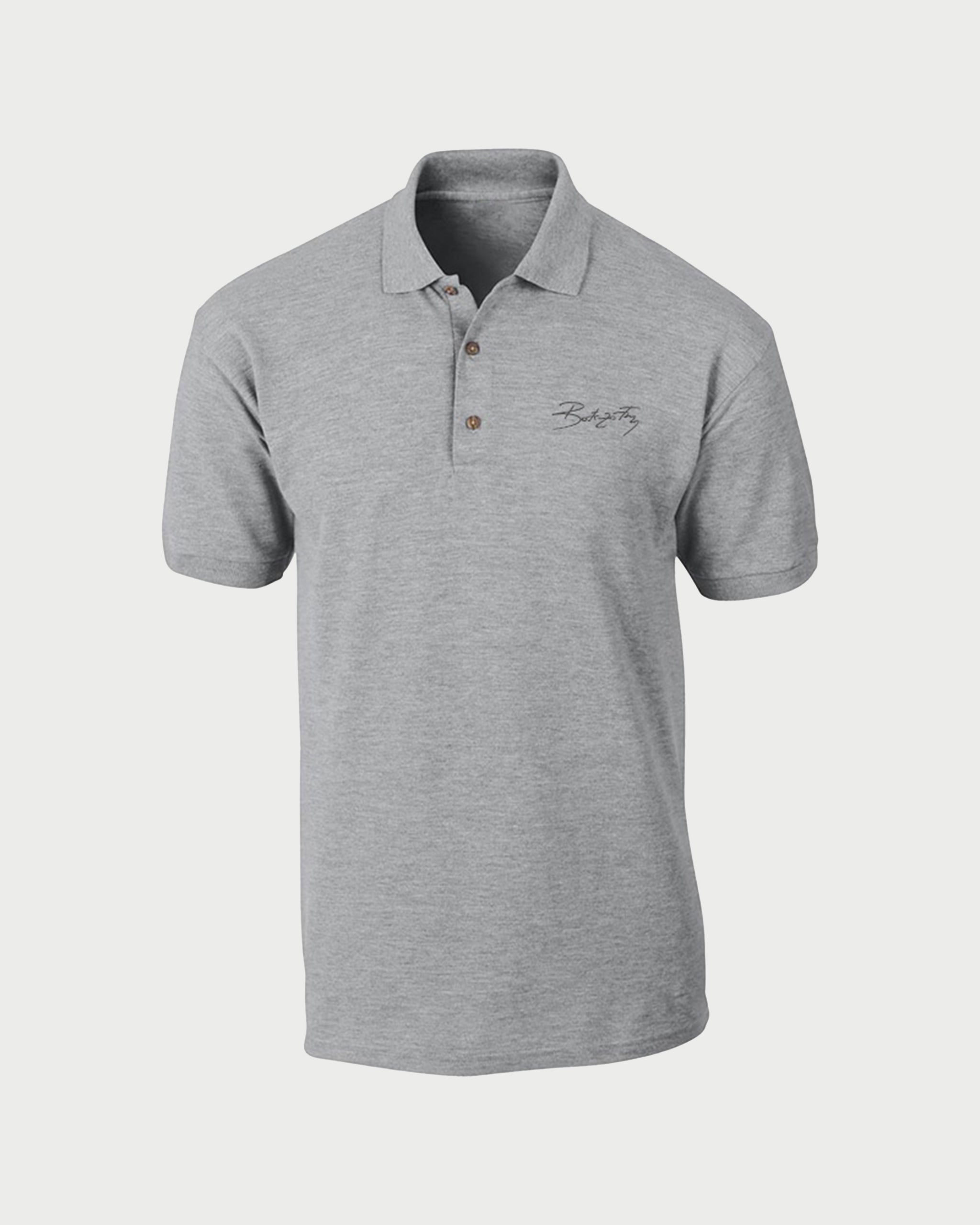 AZALEA LIGHT GREY - tricou polo din bumbac premium