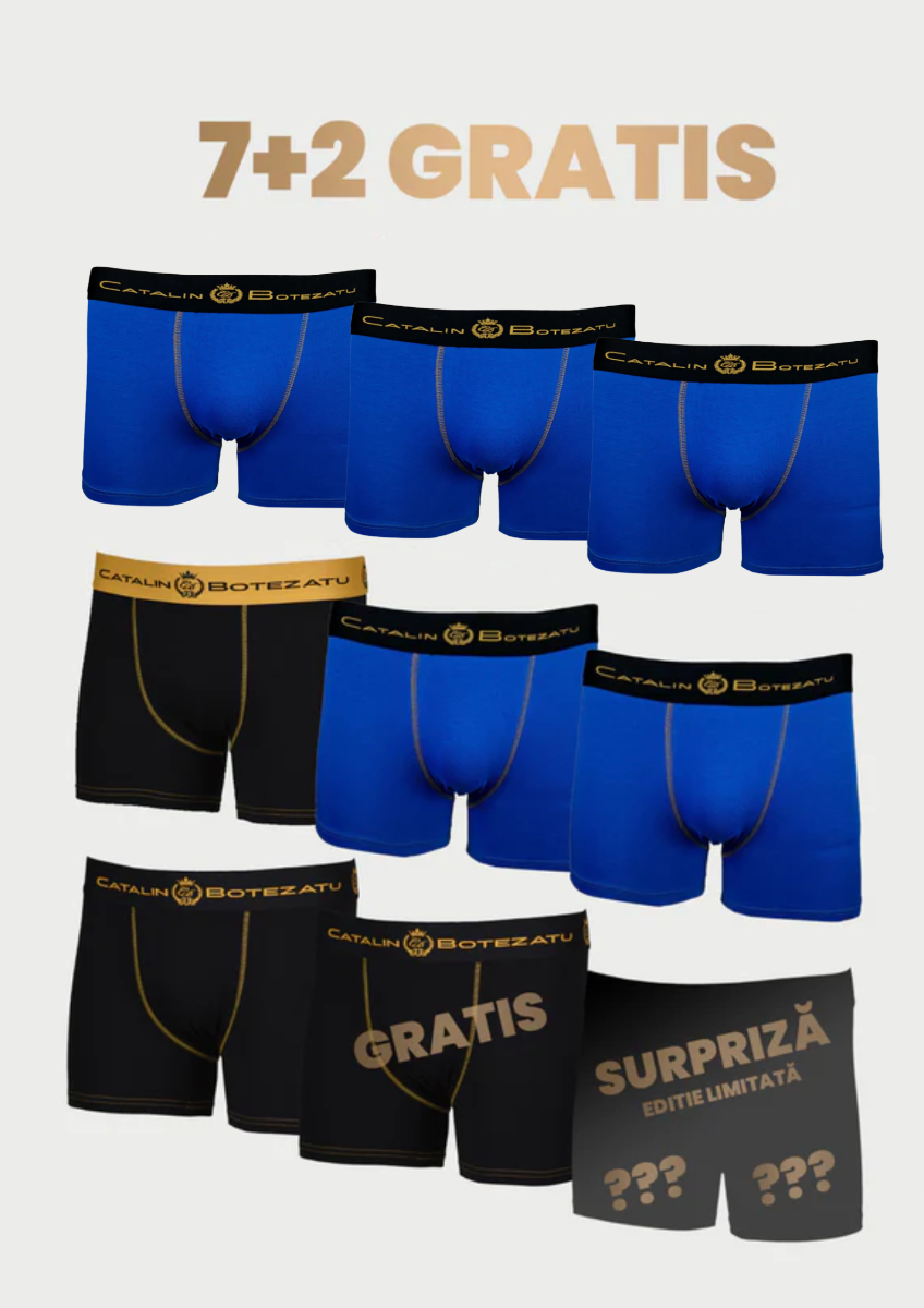 BOXERI BARBATI COLORATI, COMOZI DIN BUMBAC PREMIUM BY CATALIN BOTEZATU