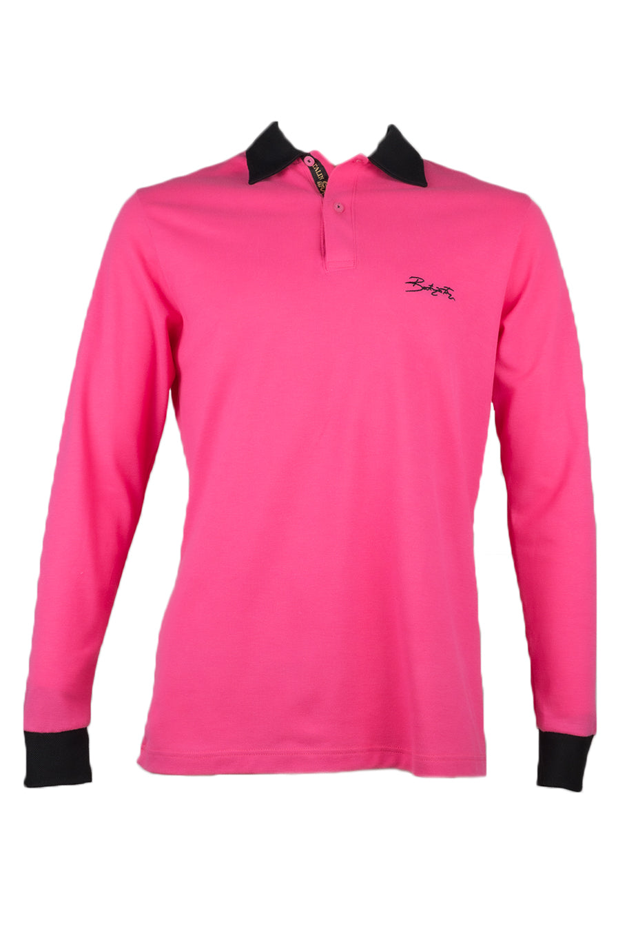 FUCSIA POLO - bluza high class cu guler polo