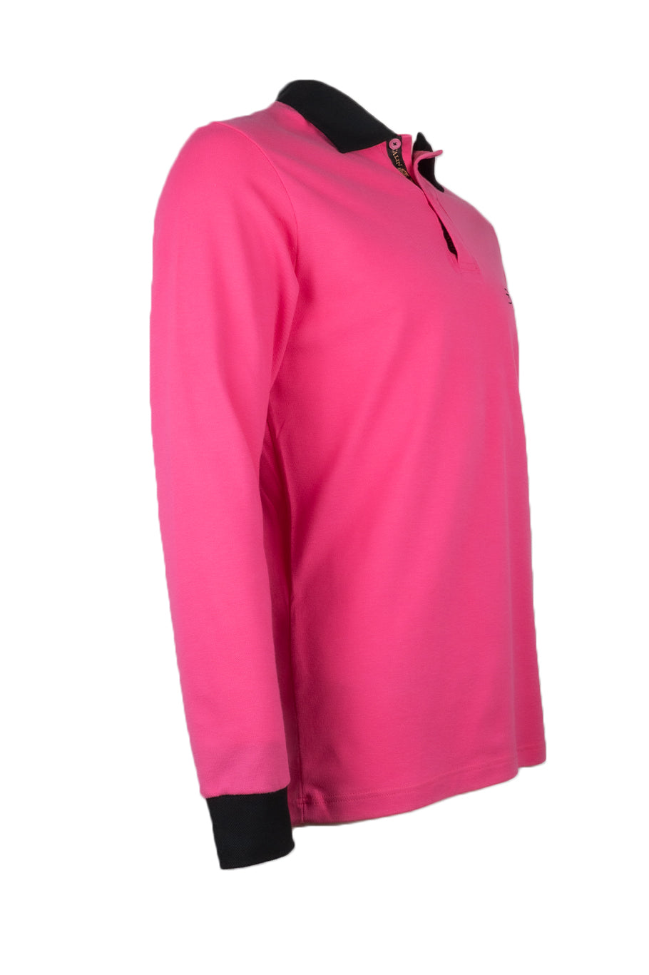 FUCSIA POLO - bluza high class cu guler polo