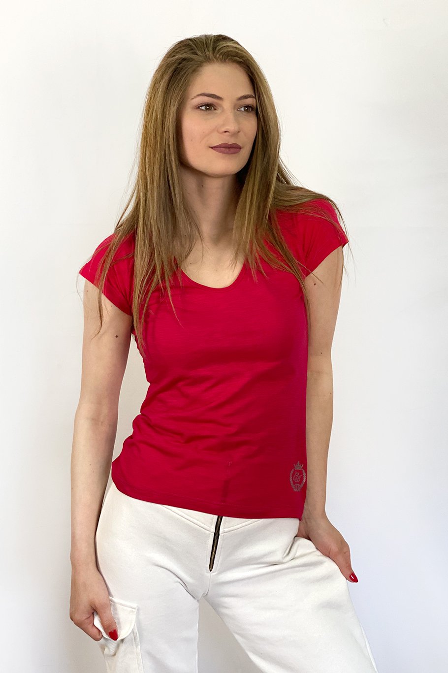 MAGENTA SENSATION - tricou minimalist pentru femei