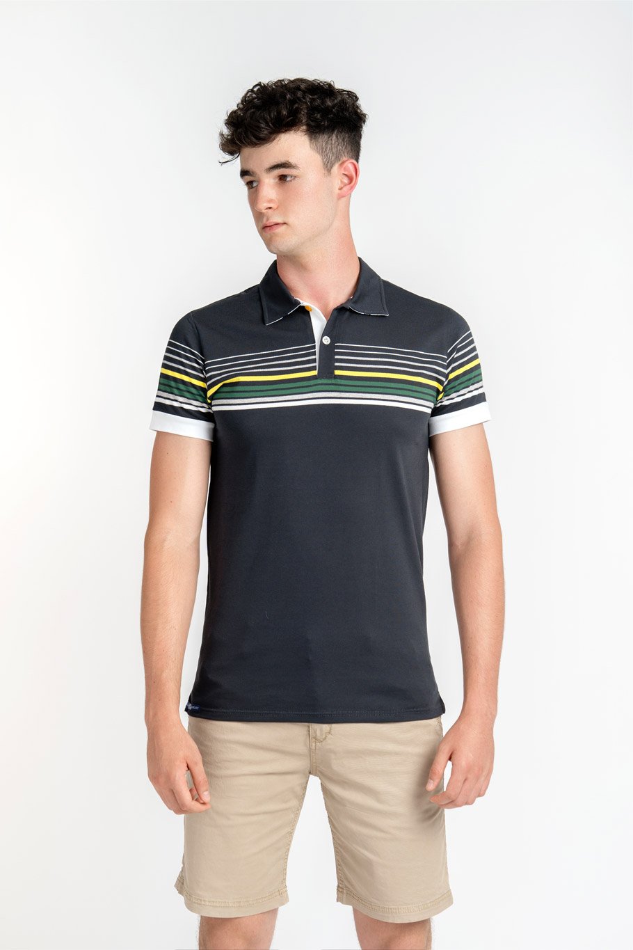 DARK LINES - Tricou polo din bumbac premium