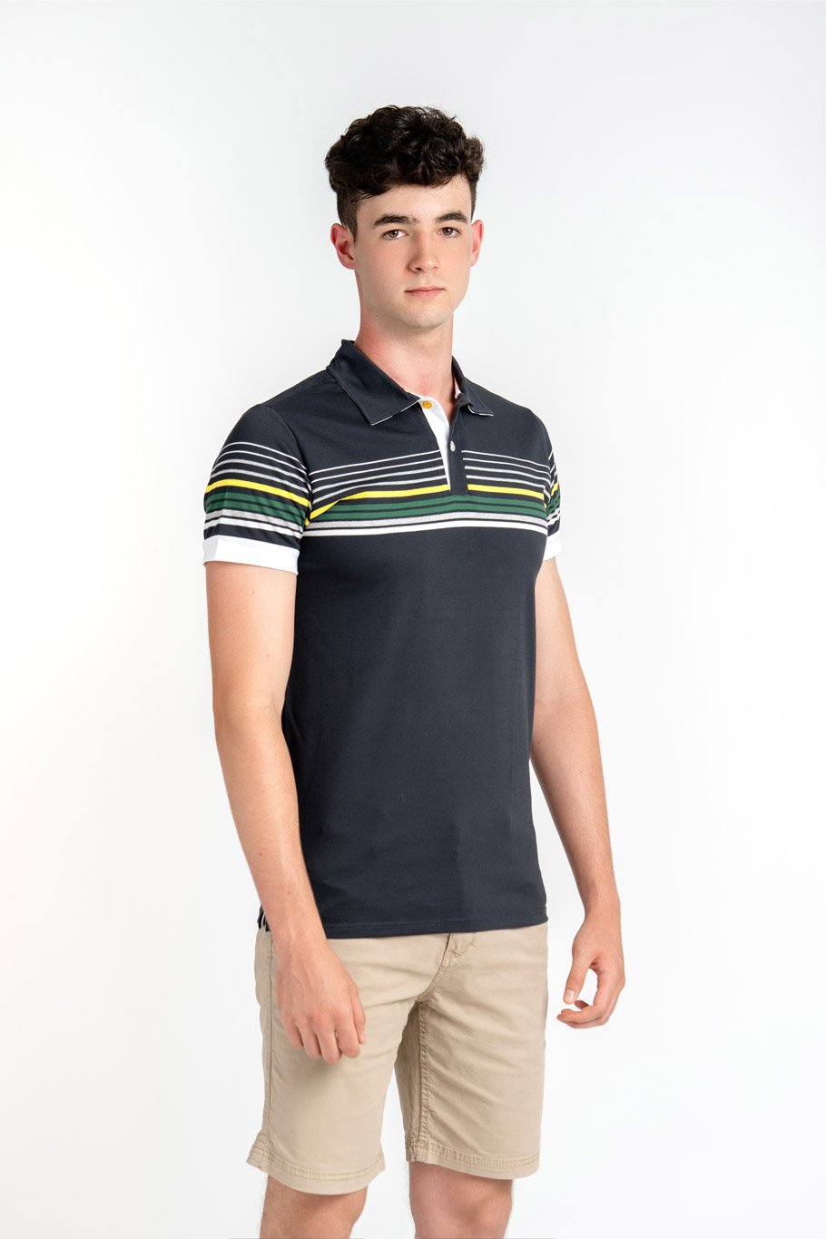 DARK LINES - Tricou polo din bumbac premium