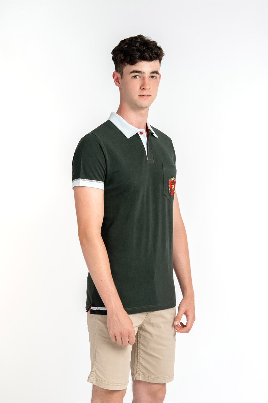 KHAKI CRAZE - tricou polo din bumbac premium