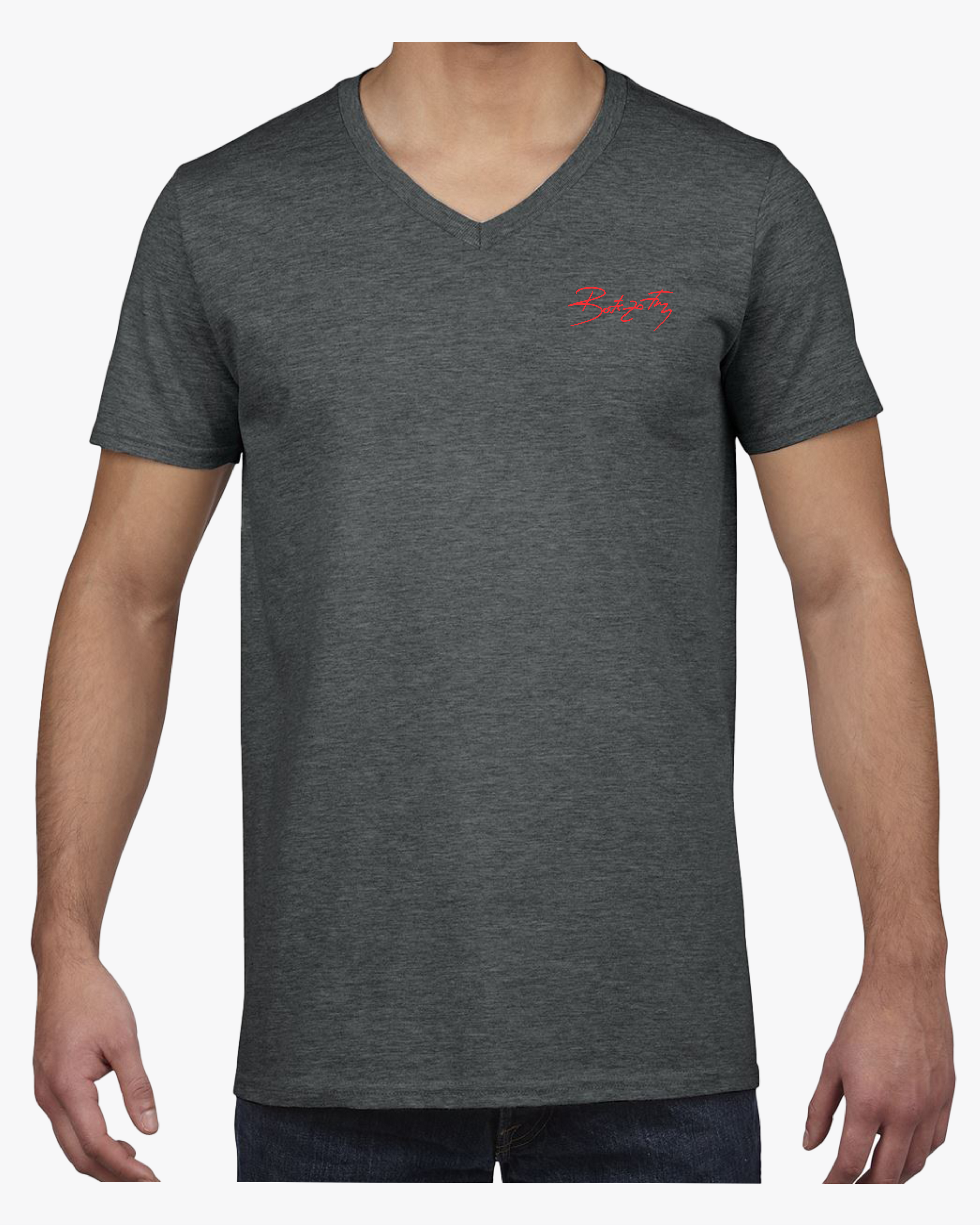 GREY ANGEL - tricou  din bumbac in V