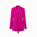 Sacou elegant Fucsia cu cordon Catalin Botezatu