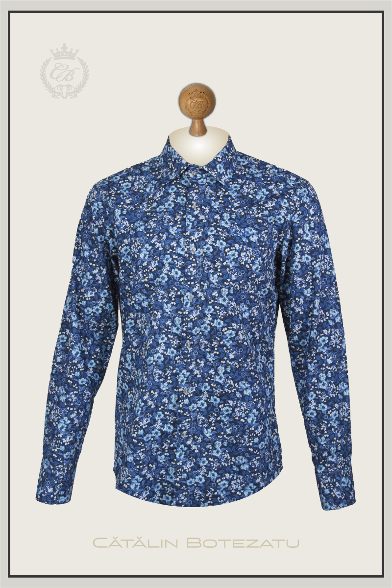 Floral Symphony - cămașă slim fit Cătălin Botezatu