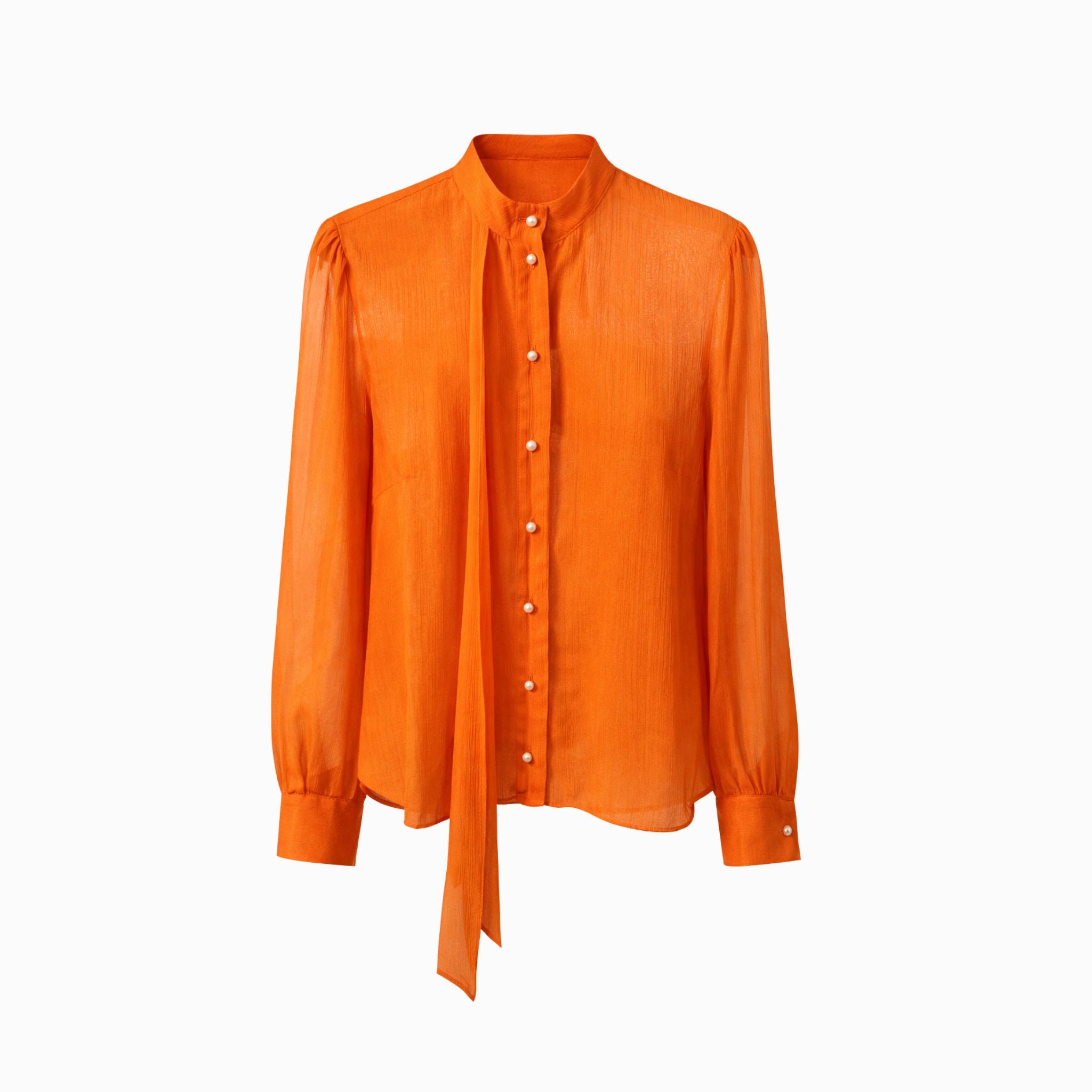 Cămașă din organza portocaliu – Cătălin Botezatu