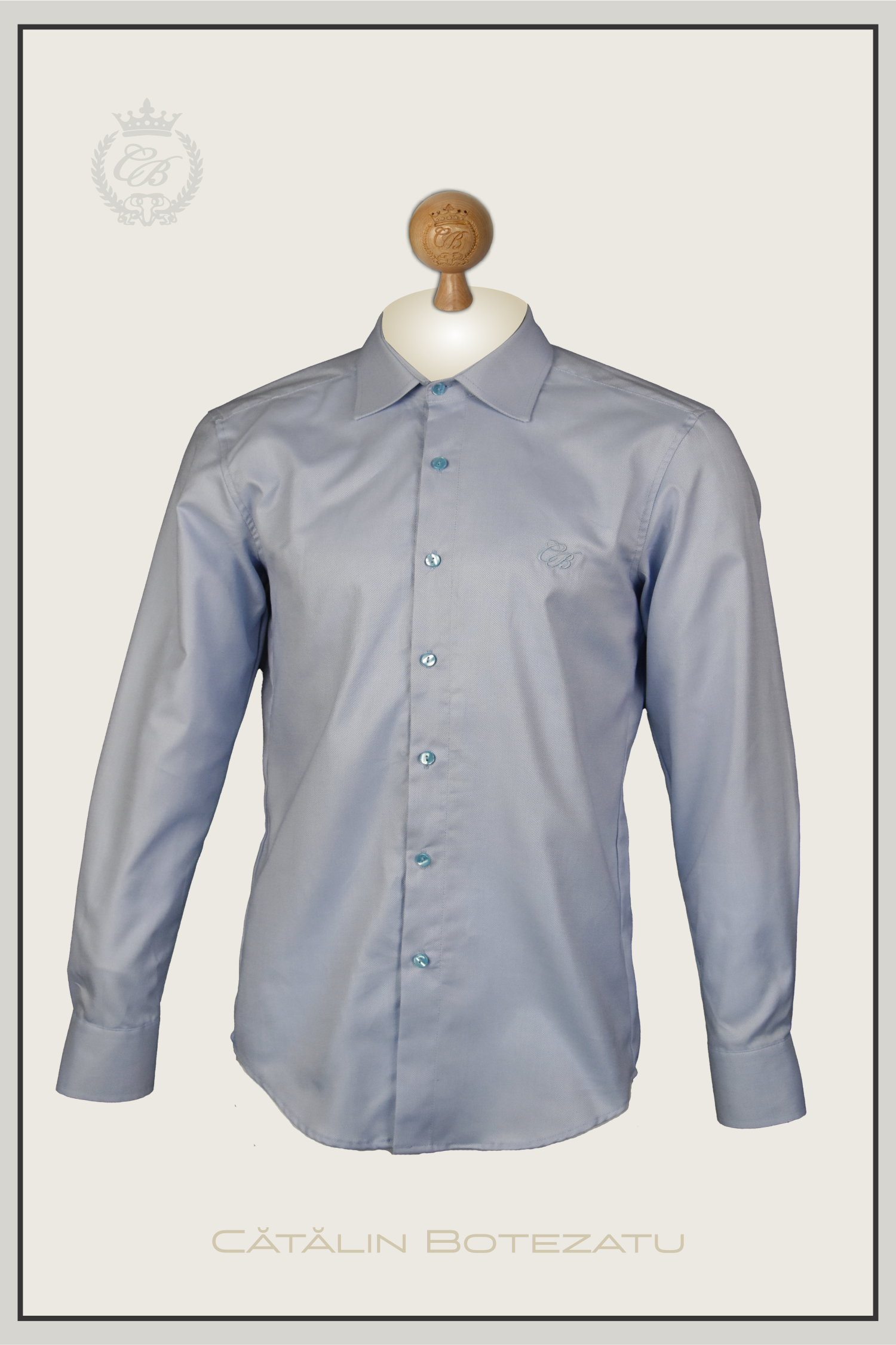 LIGHT BLUE - cămașă slim fit Cătălin Botezatu