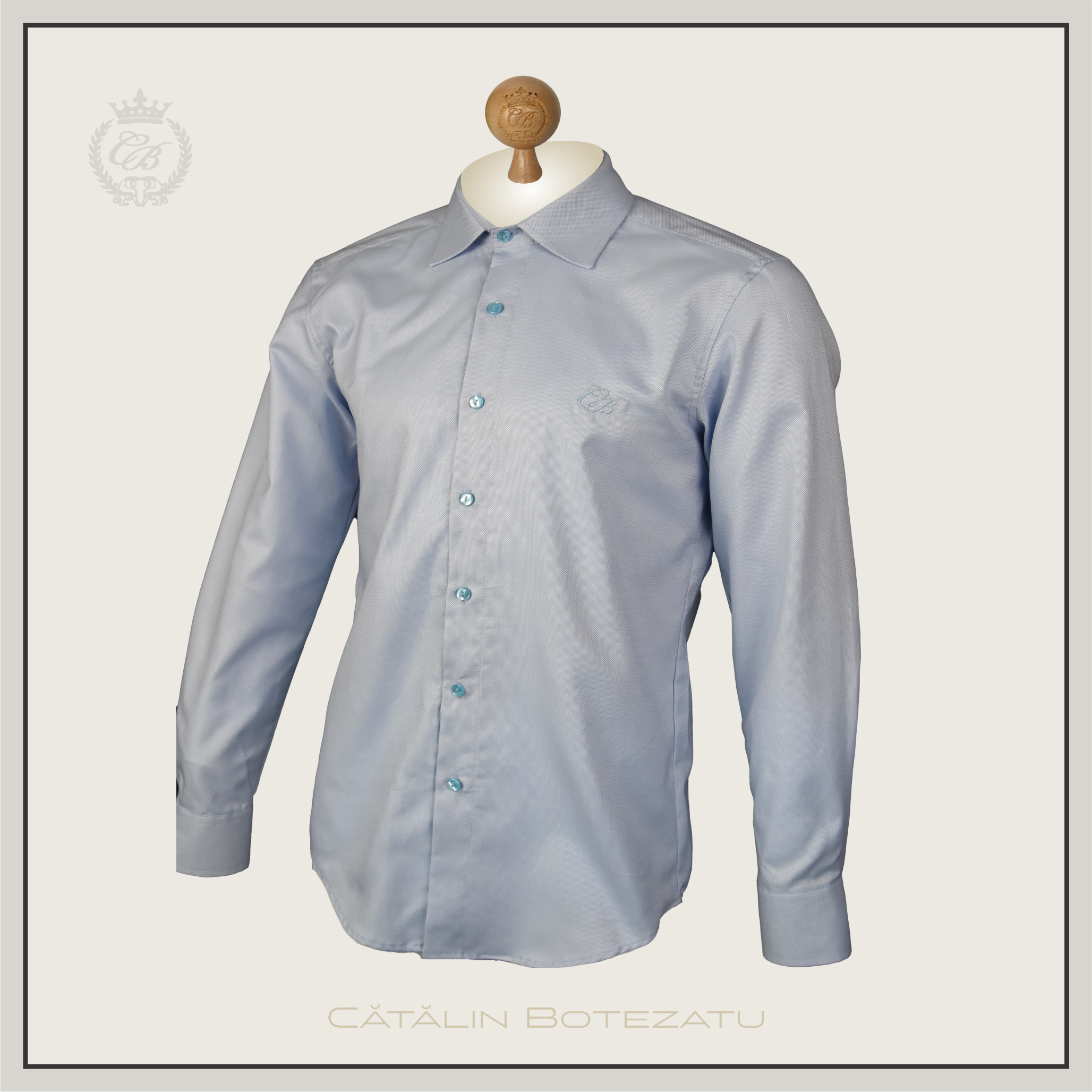 LIGHT BLUE - cămașă slim fit Cătălin Botezatu