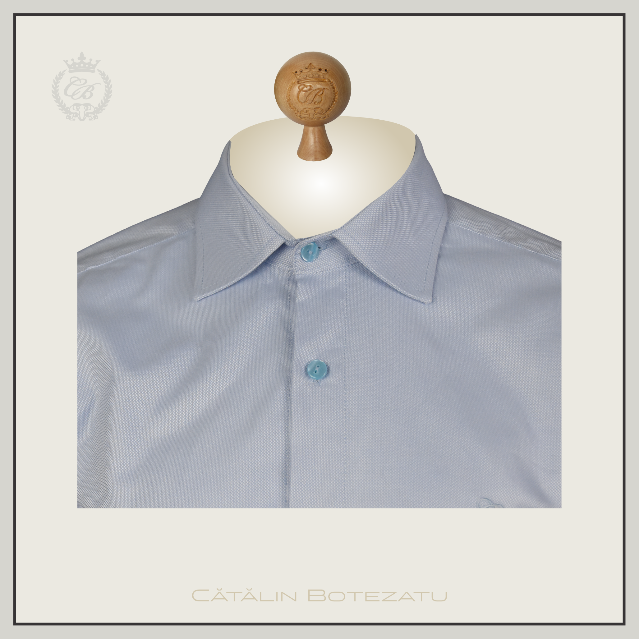 LIGHT BLUE - cămașă slim fit Cătălin Botezatu