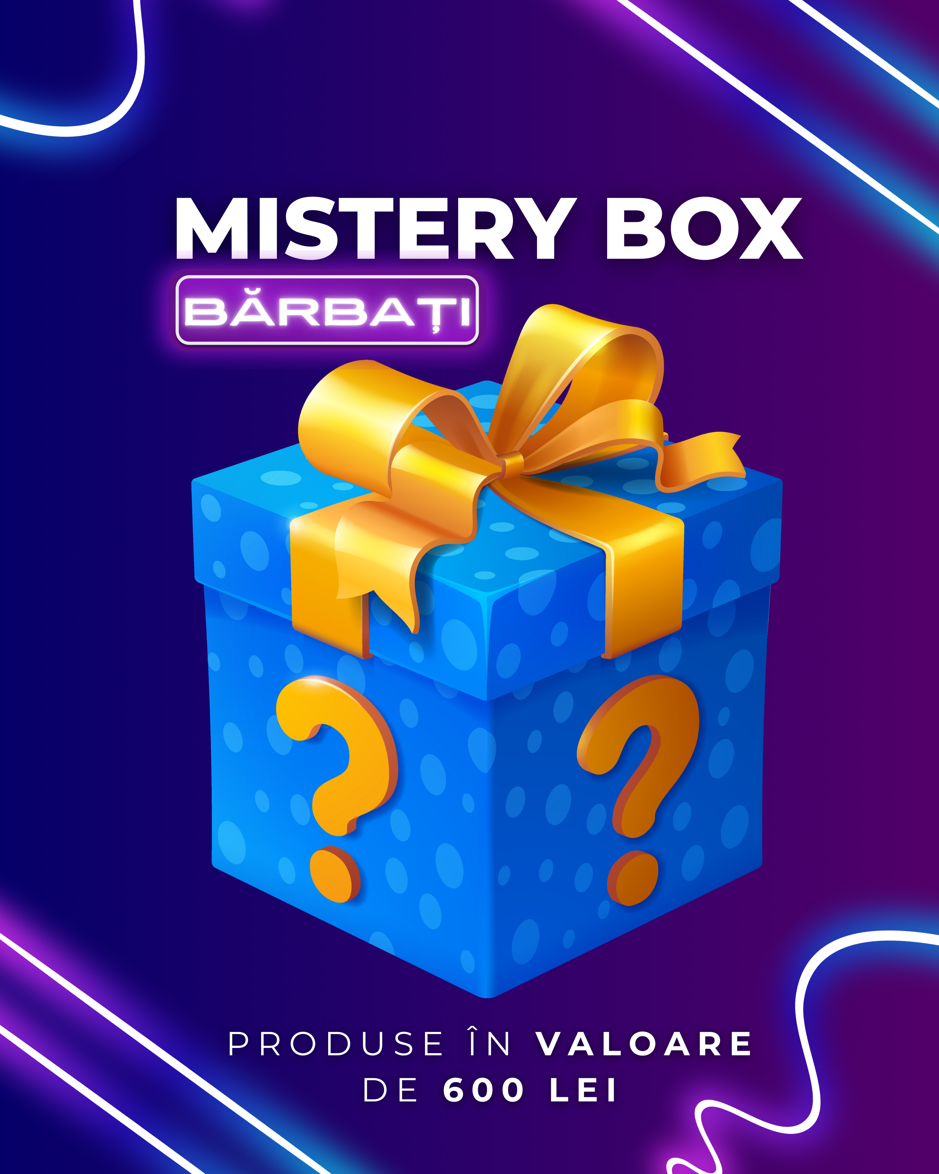 Mistery Box - Bărbați (Produse în valoare de minim 600 lei)