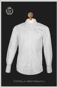 WHITE SIGNATURE- cămașă albă slim fit Cătălin Botezatu