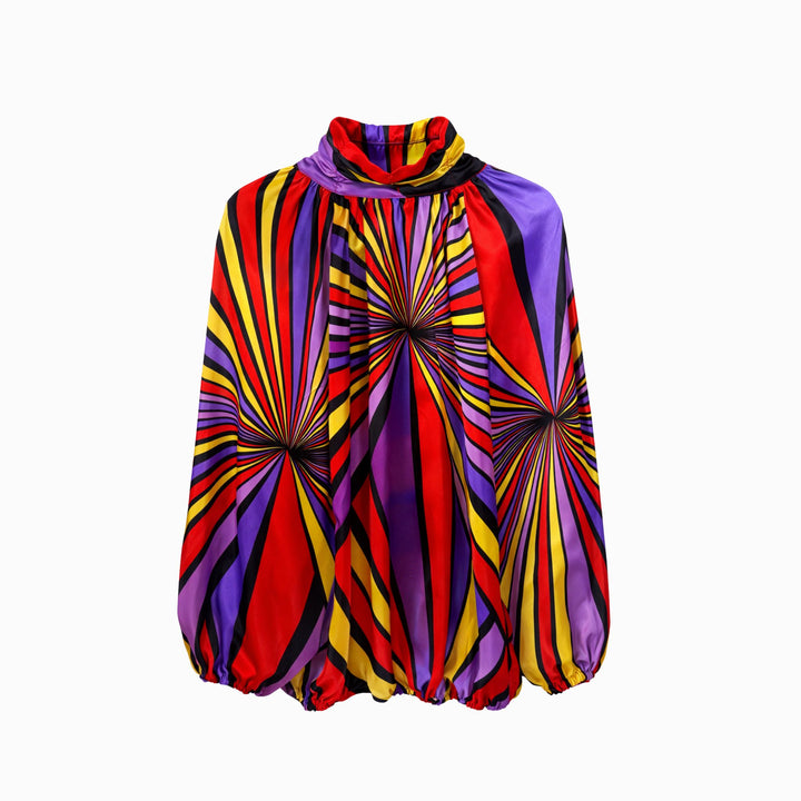 Bluza eleganta multicolora Catalin Botezatu