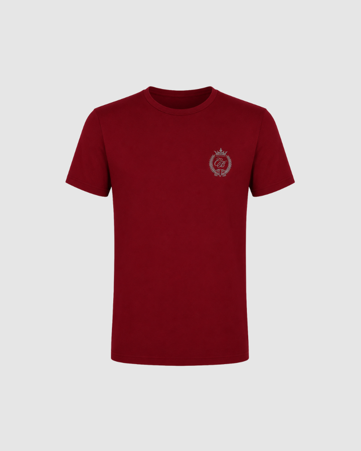 Tricou Premium Visiniu din Bumbac Cătălin Botezatu