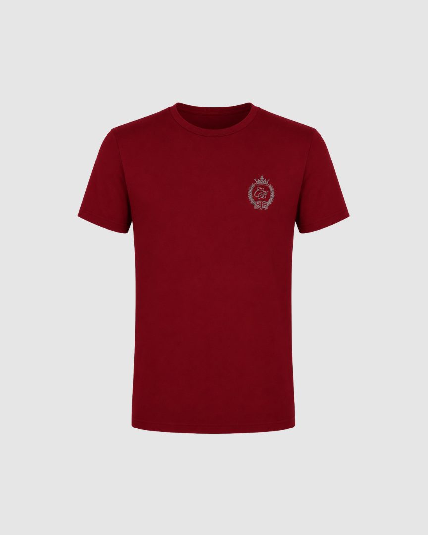 Tricou Premium Visiniu din Bumbac Cătălin Botezatu