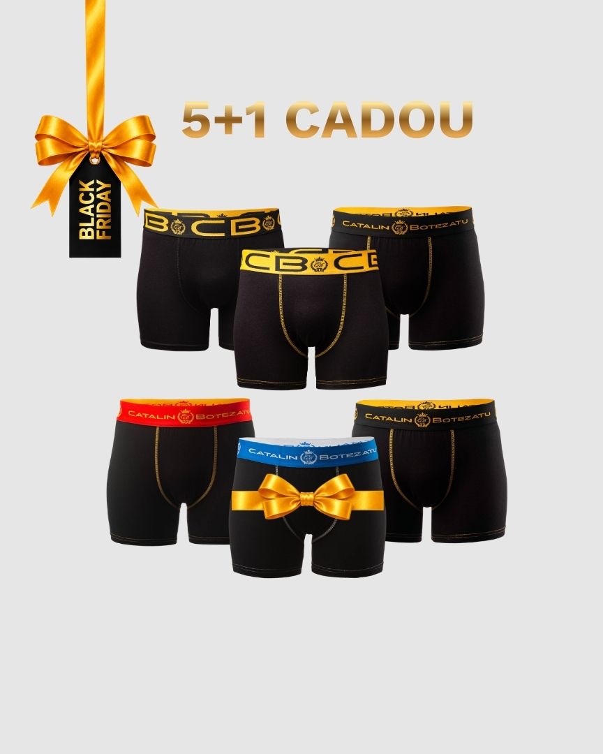 BLACK FRIDAY – PREMIUM: 5 boxeri + 1 CADOU Cătălin Botezatu