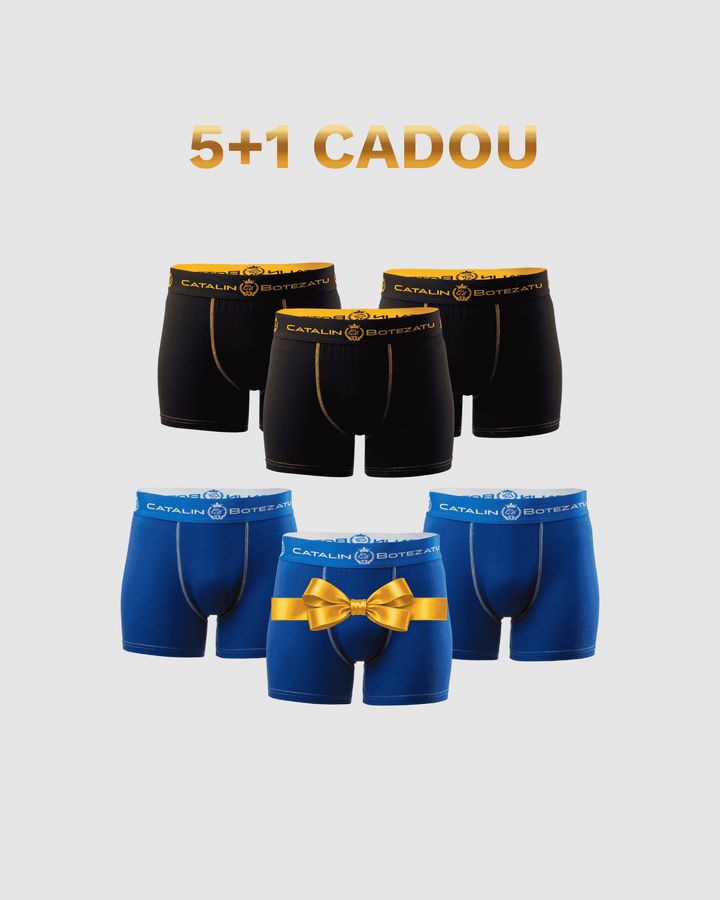 Black & Blue: 5 boxeri + 1 CADOU Cătălin Botezatu