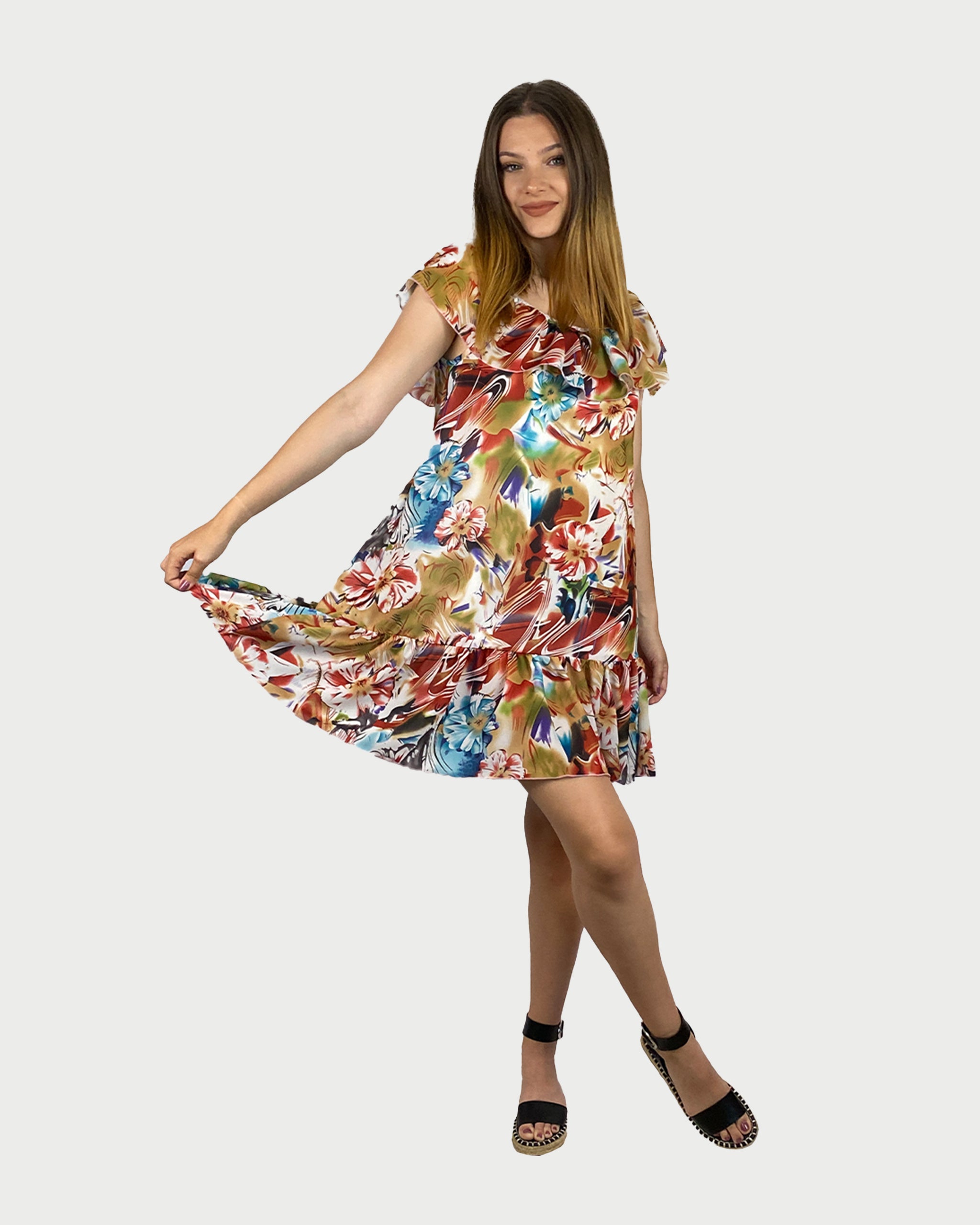 MELANGE RUFFLES - rochie Editie Limitata pentru femei