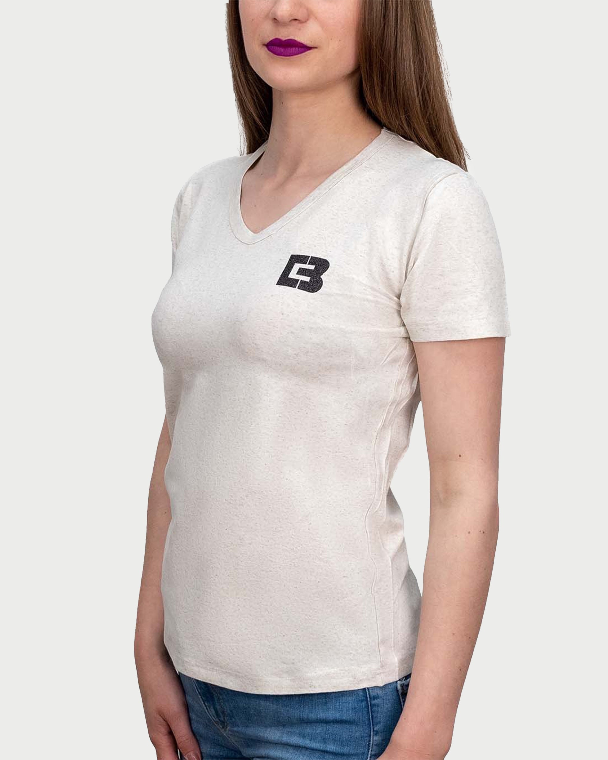 CREAM SENSATION - tricou minimalist pentru femei