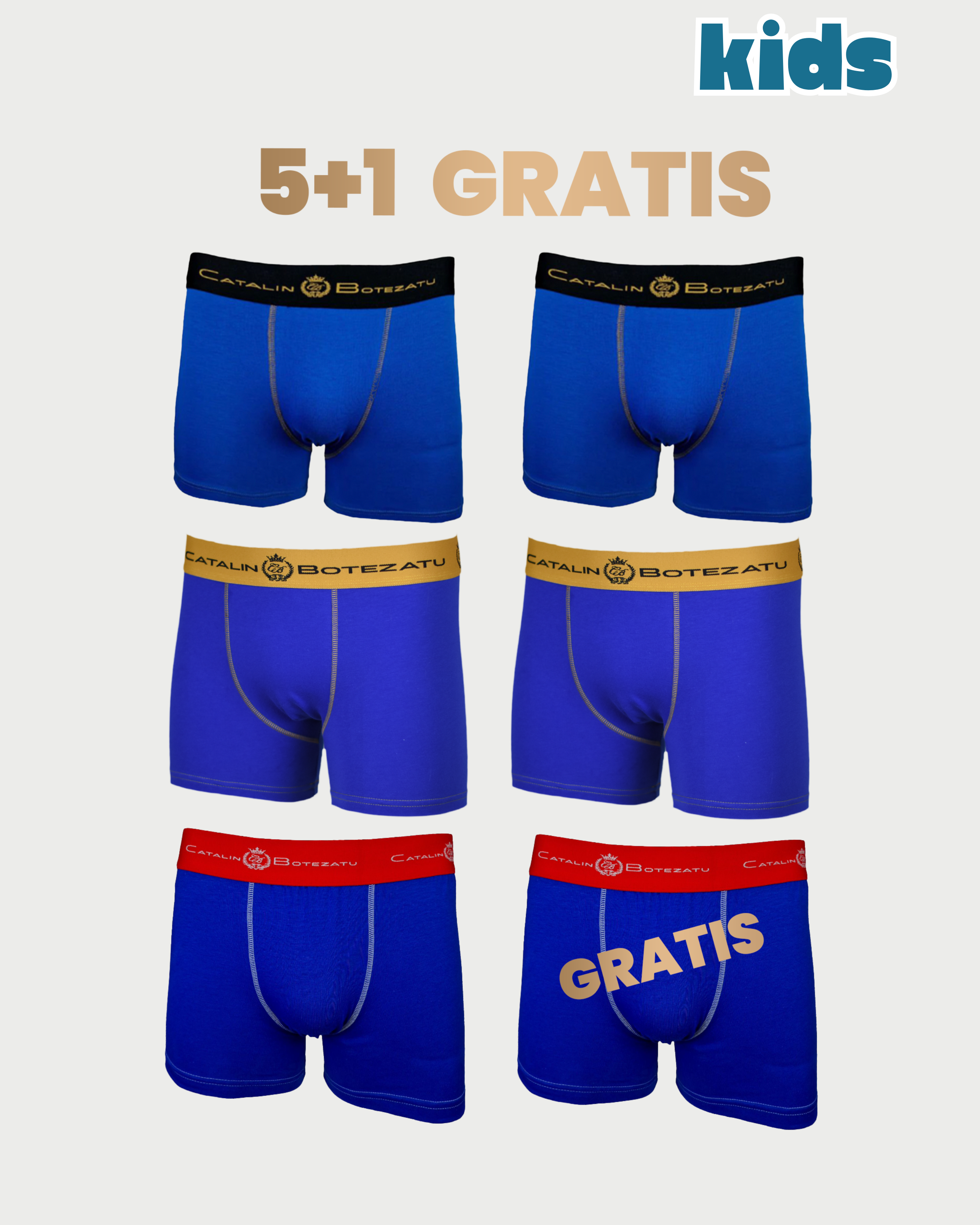 THE BLUE PACK KIDS 5+1 GRATIS