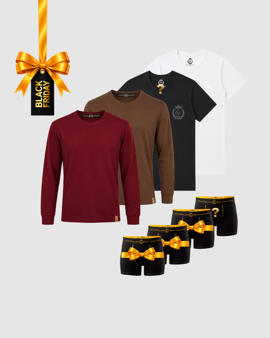 BLACK FRIDAY – Gentleman Mix: 2 bluze + 2 tricouri + 4 boxeri Cătălin Botezatu