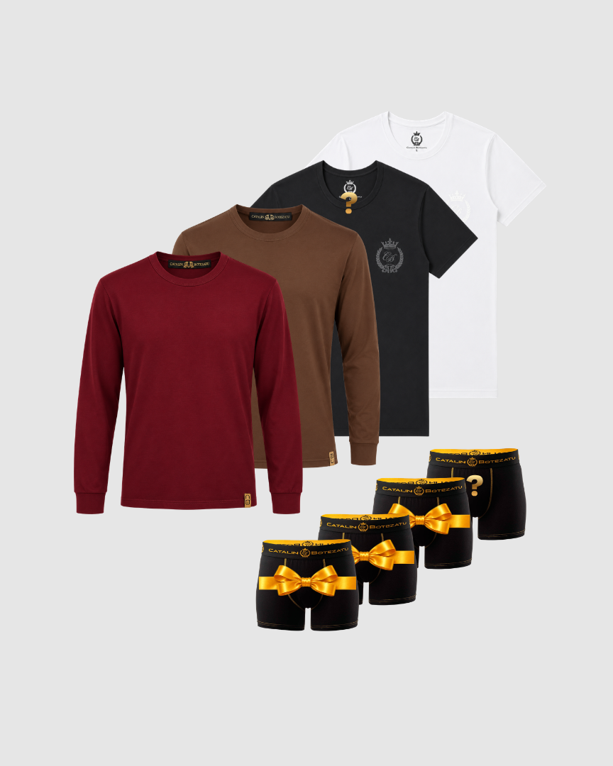 BLACK FRIDAY – Gentleman Mix: 2 bluze + 2 tricouri + 4 boxeri Cătălin Botezatu