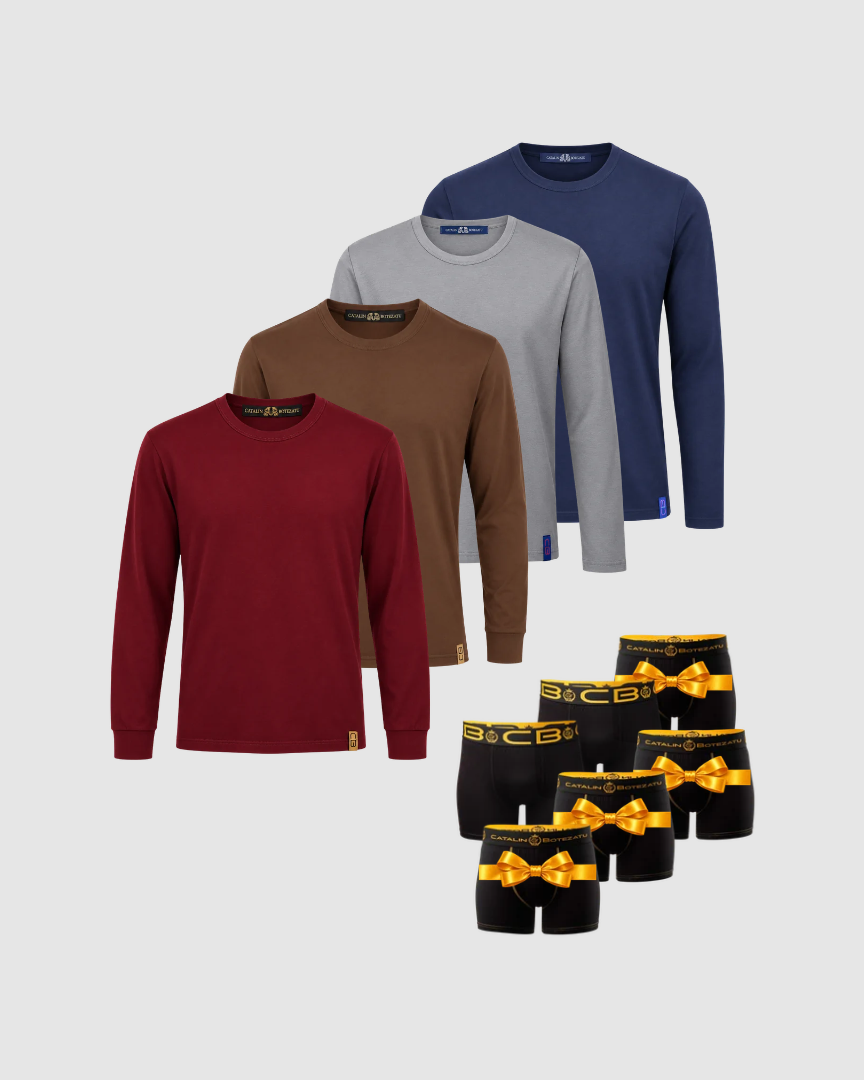 BLACK FRIDAY – Gentleman de Toamnă: 4 bluze + 6 boxeri Cătălin Botezatu