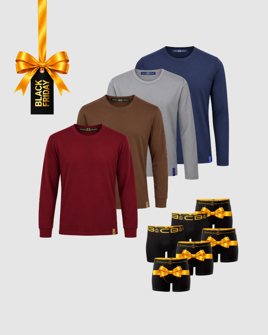 BLACK FRIDAY – Gentleman de Toamnă: 4 bluze + 6 boxeri Cătălin Botezatu
