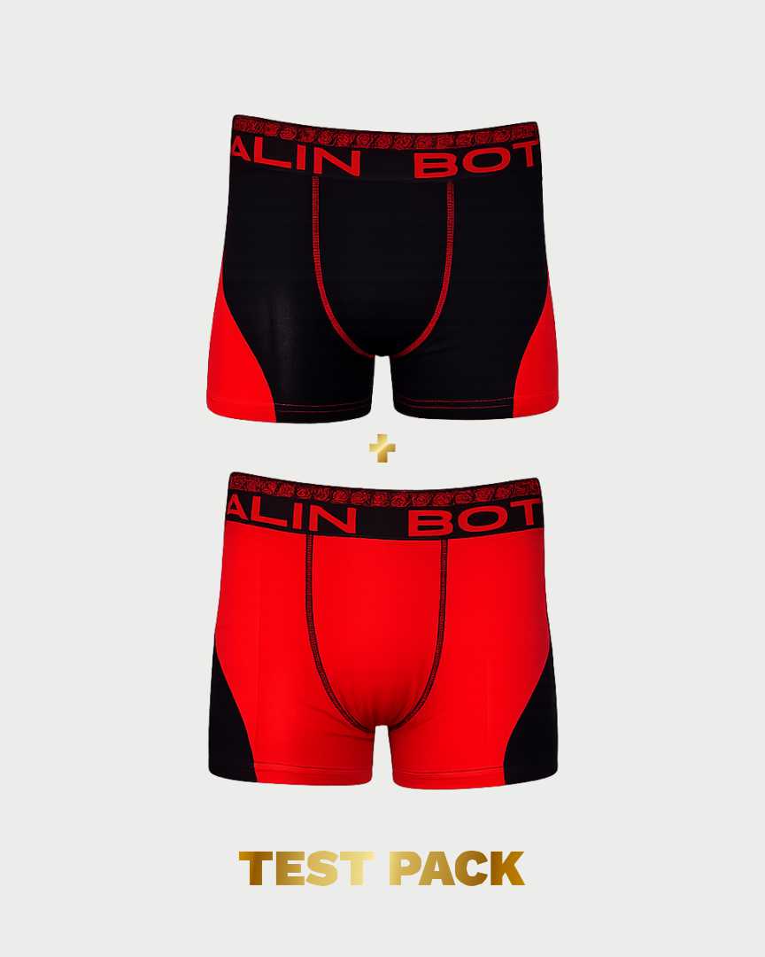 Pachet boxeri bărbați Cătălin Botezatu Red Edition 1+1.