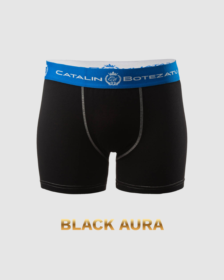 BLACK AURA - boxeri barbati din bumbac premium