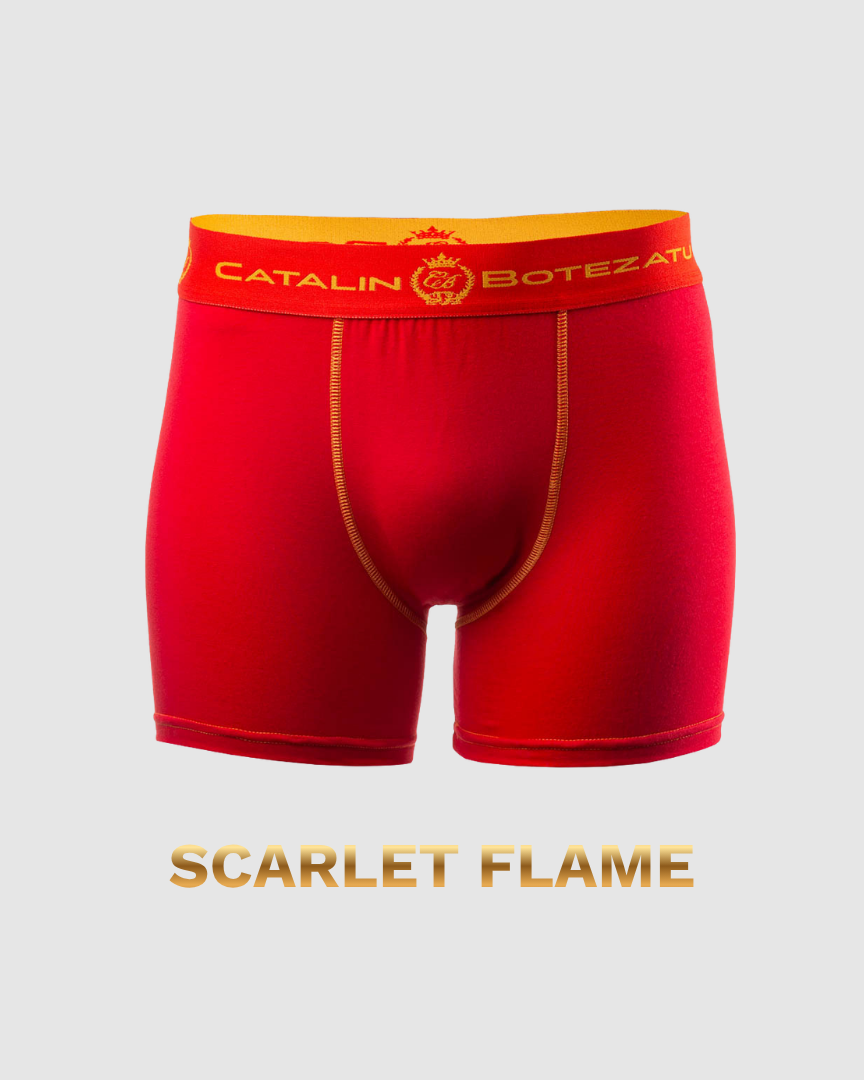 SCARLET FLAME - boxeri barbati din bumbac premium