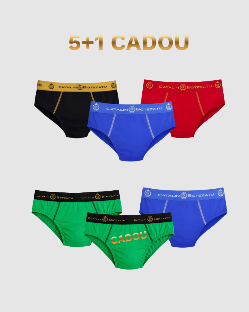 RAINBOW PACK SLIP - 5+1 GRATIS - Chiloti Barbati Premium