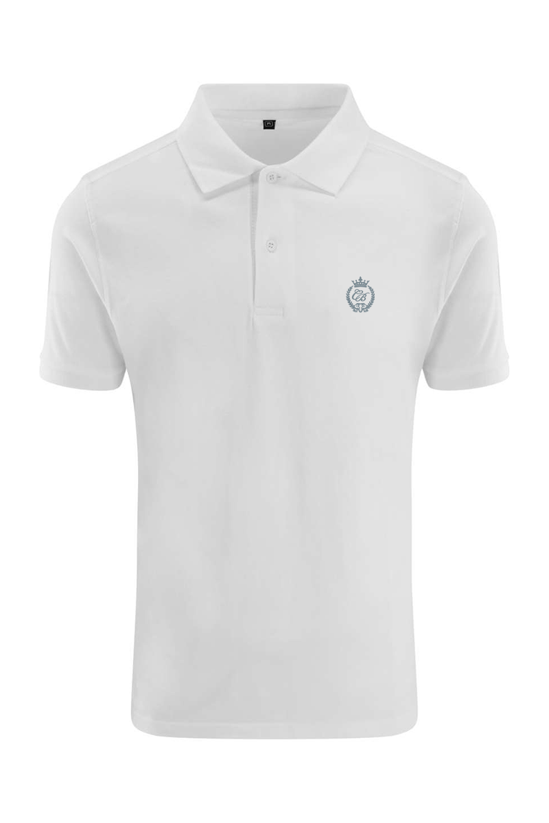 ARRAY WHITE - tricou polo din bumbac premium