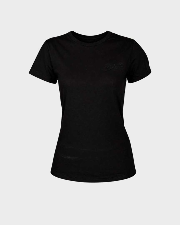 BASIC BLACK - Tricou femei din bumbac organic