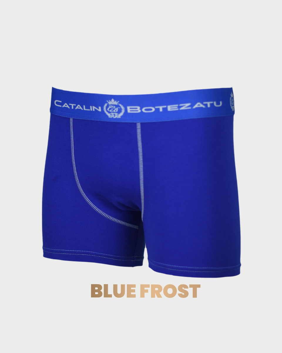 BOXERI CATALIN BOTEZATU ALBASTRI, DIN BUMBAC.