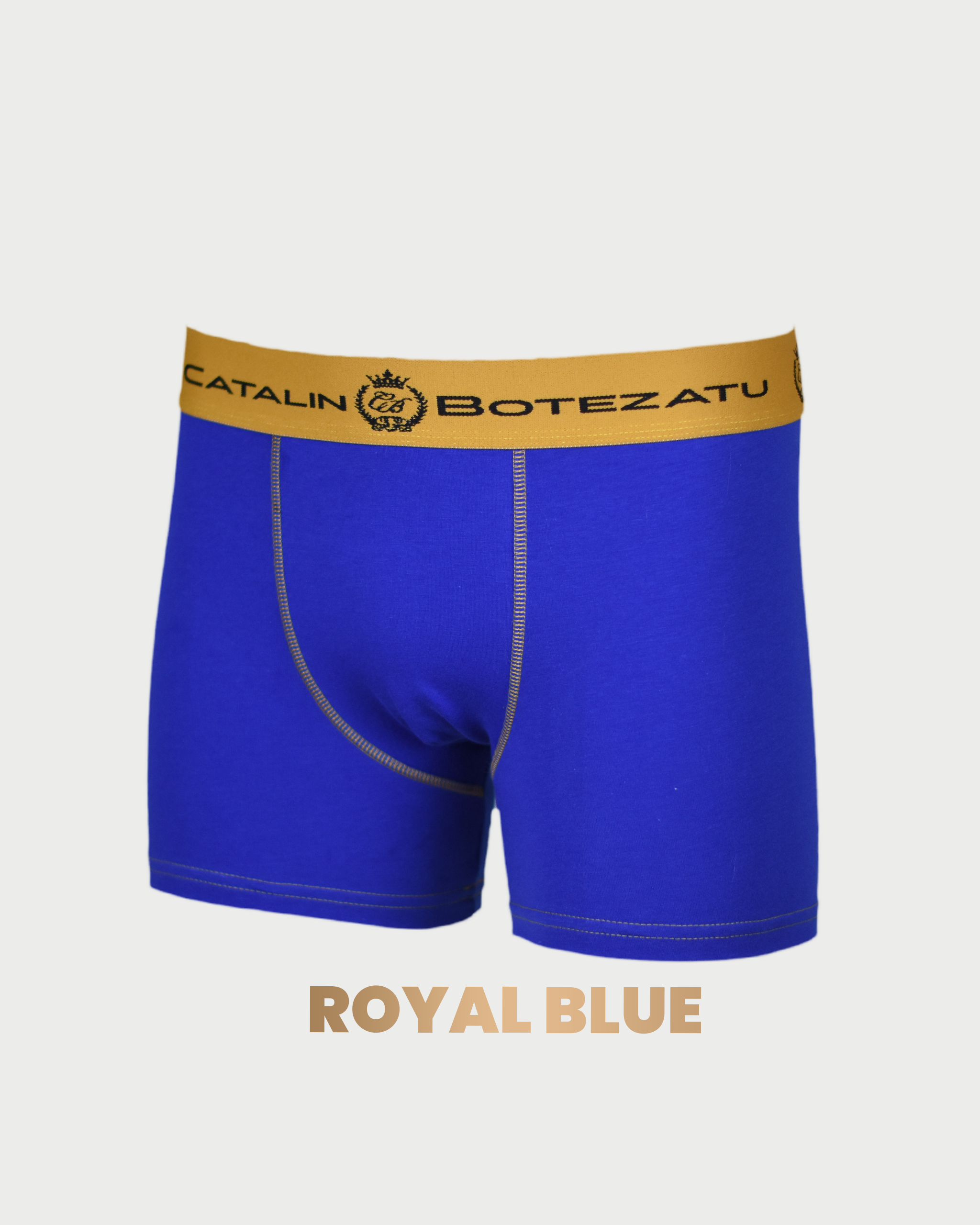 ROYAL BLUE - boxeri barbati din bumbac premium